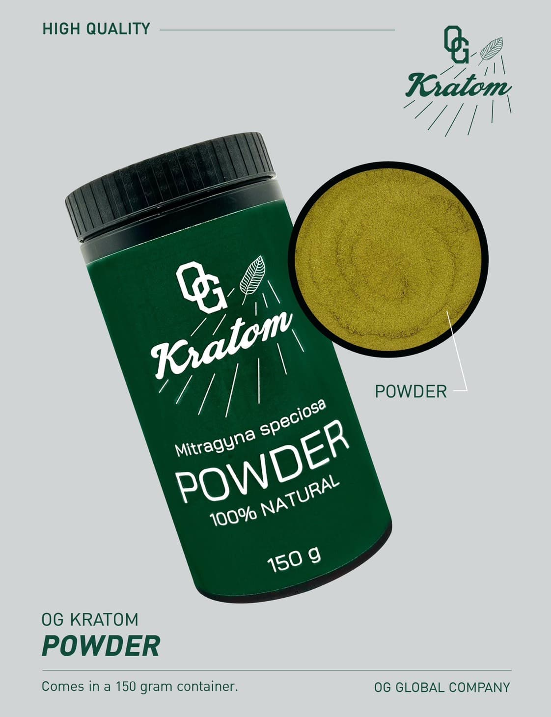 Mitragyna speciosa Powder 150g — additional view 1