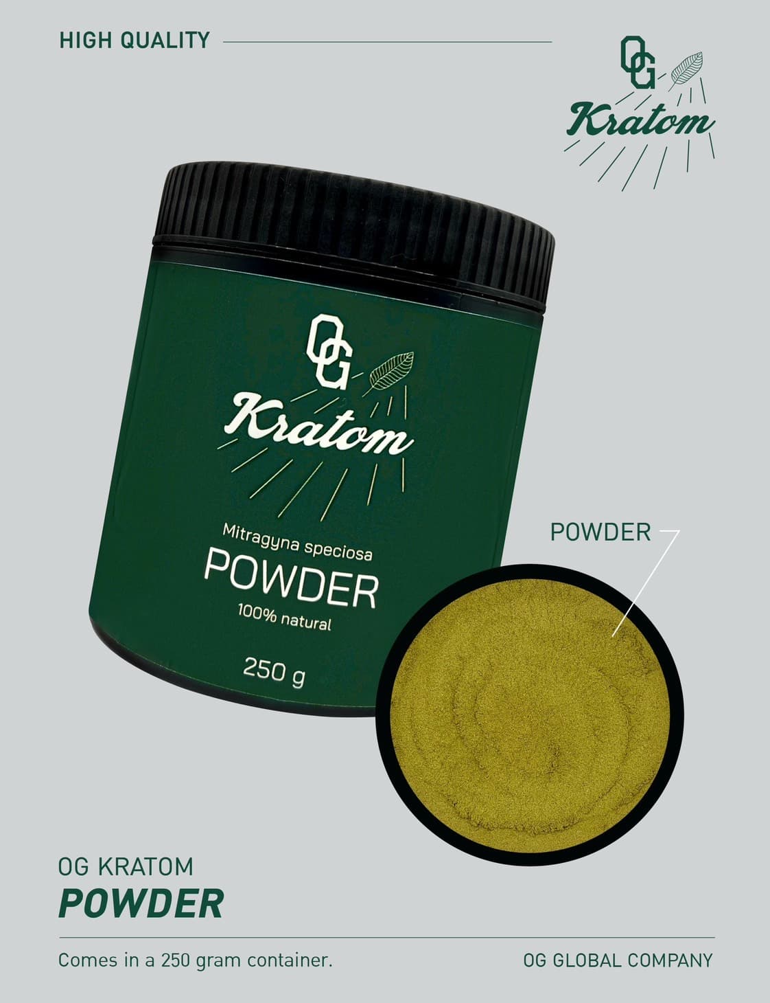 Mitragyna speciosa Powder 250g — additional view 1